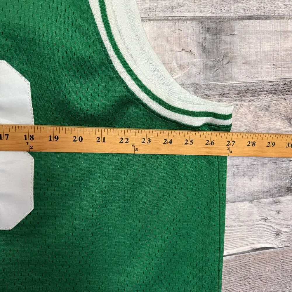 Larry Bird Adidas Hardwood Classic Swingman Jersey Mens 2XL Green Embroidered